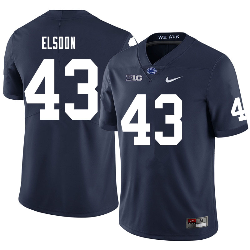 NCAA Nike Men's Penn State Nittany Lions Tyler Elsdon #43 College Football Authentic Navy Stitched Jersey TYJ5198WC